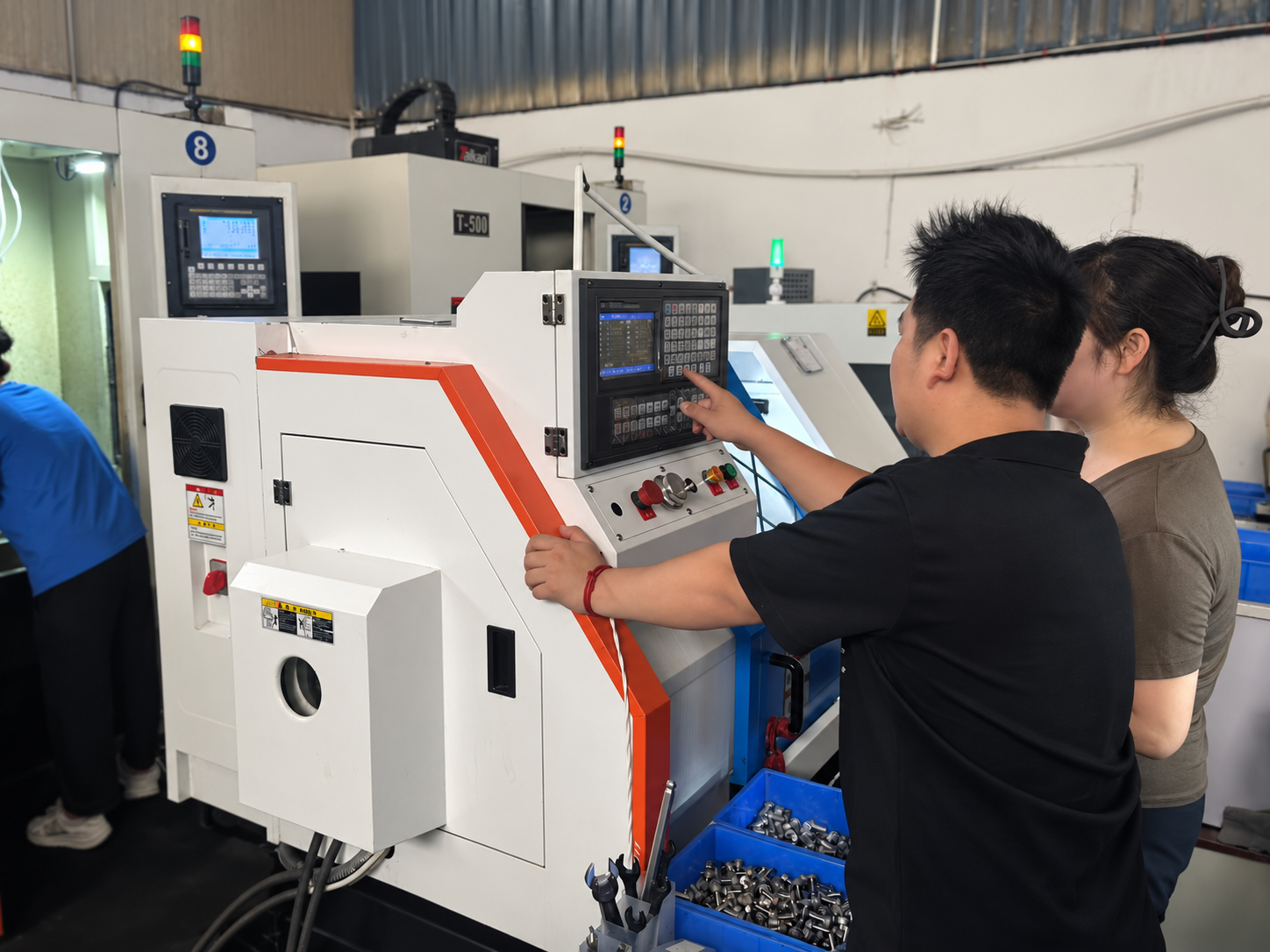 In-process control during titanium component manufacturing