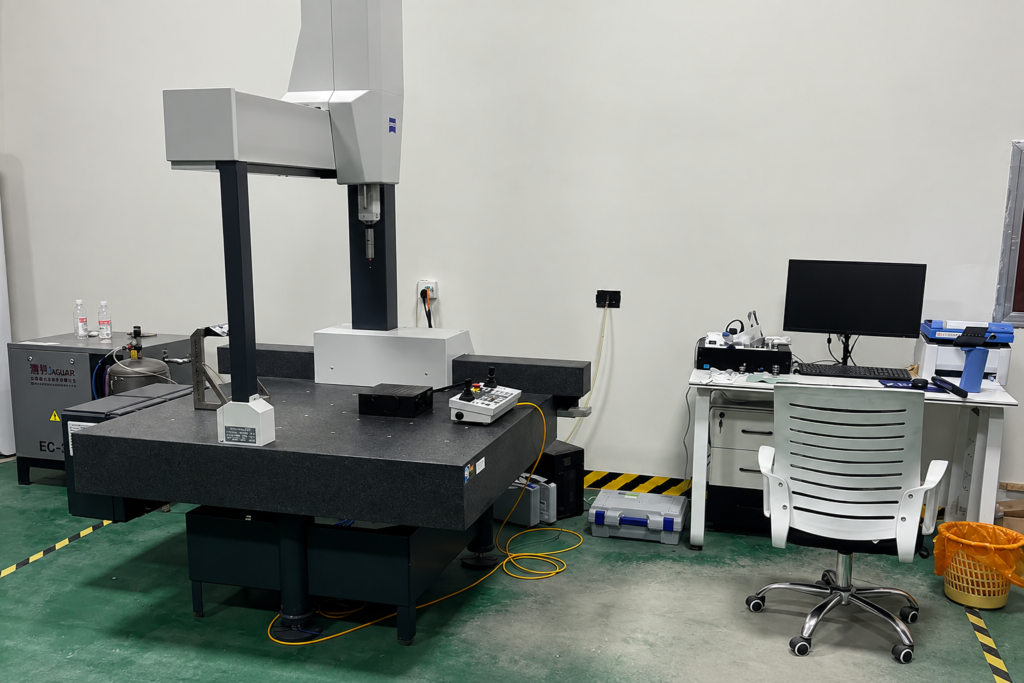 Coordinate measuring machine for titanium component dimensional inspection