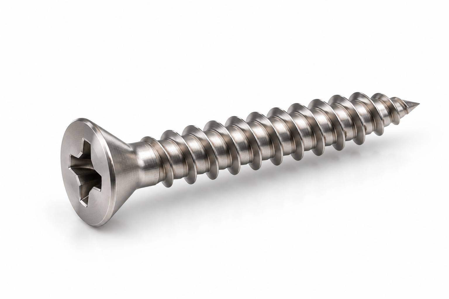 Titanium Phillips countersunk wood screw