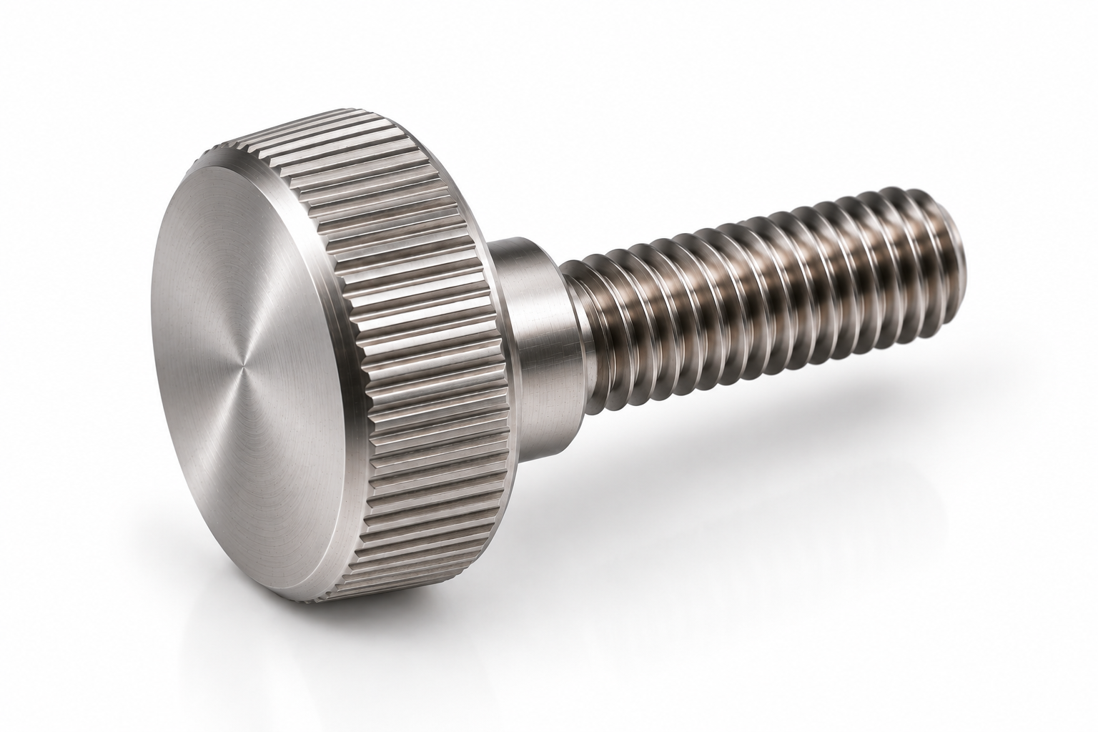 Titanium knurled thumb screw