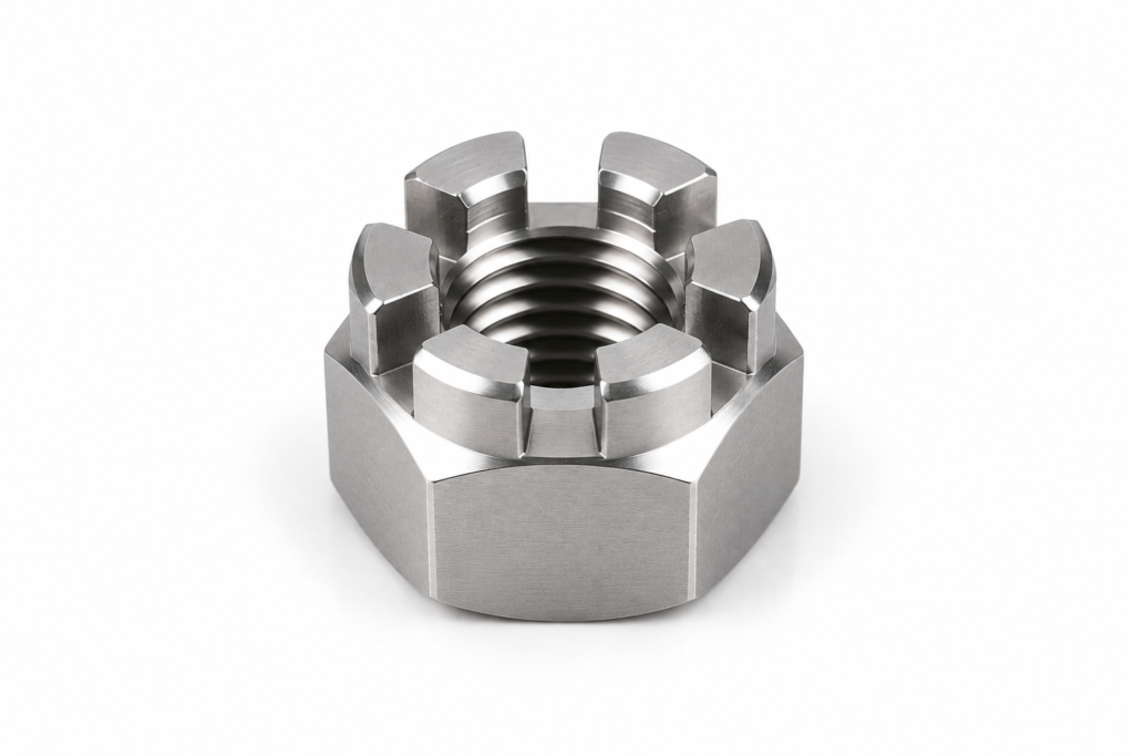 Titanium Castle Nut