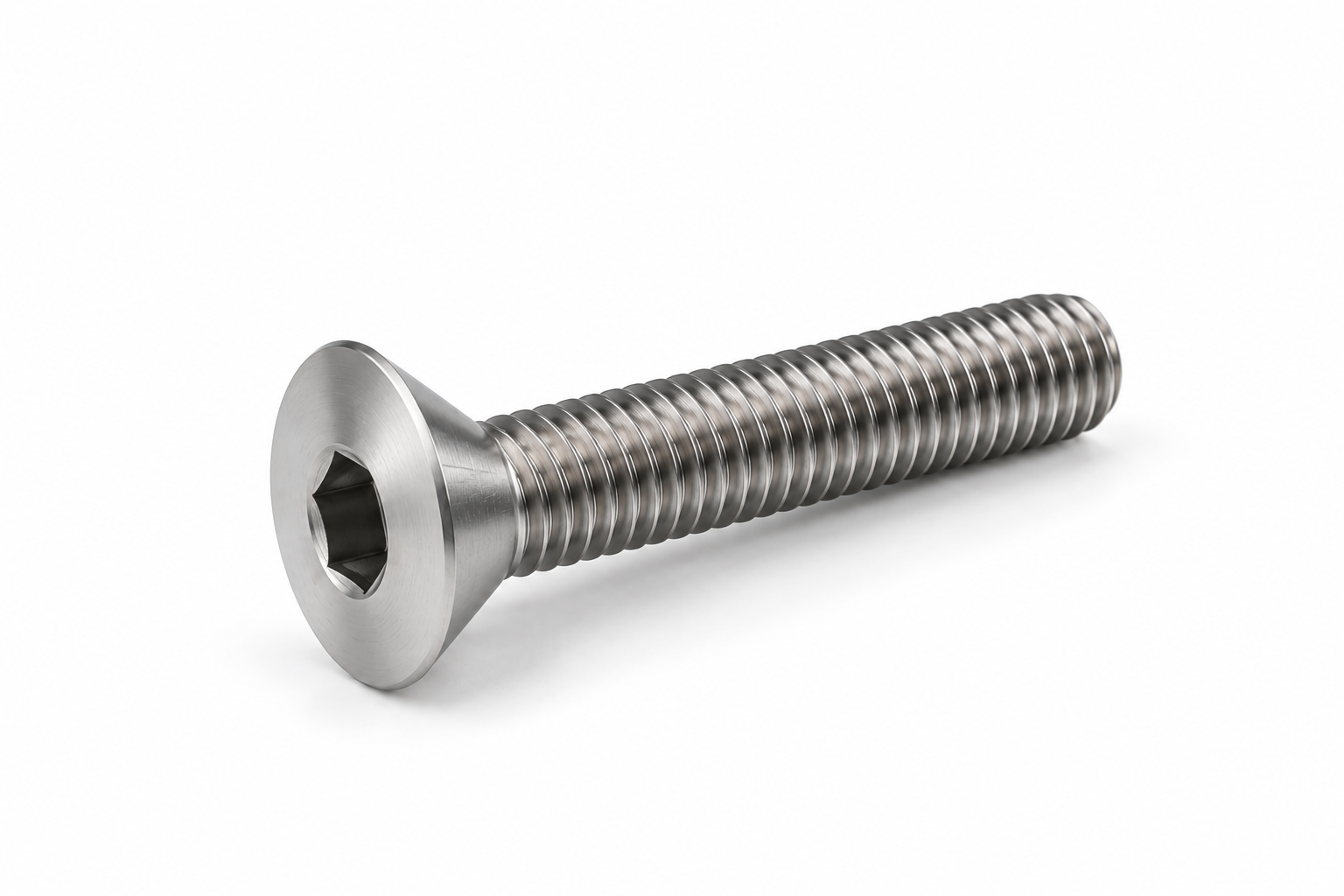 Titanium countersunk socket screw
