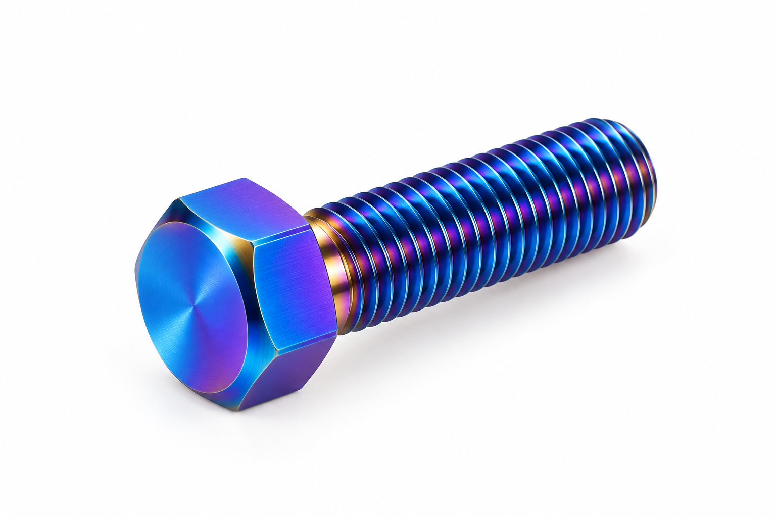Anodized Titanium Hex Bolt