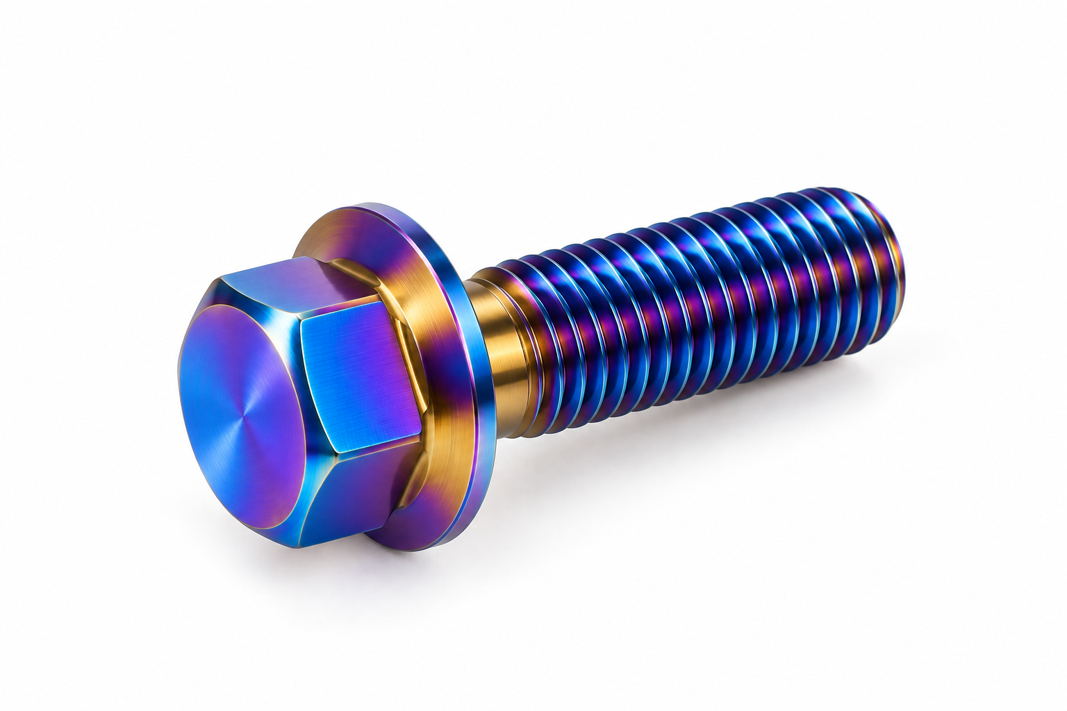 Anodized Titanium Flange Bolt