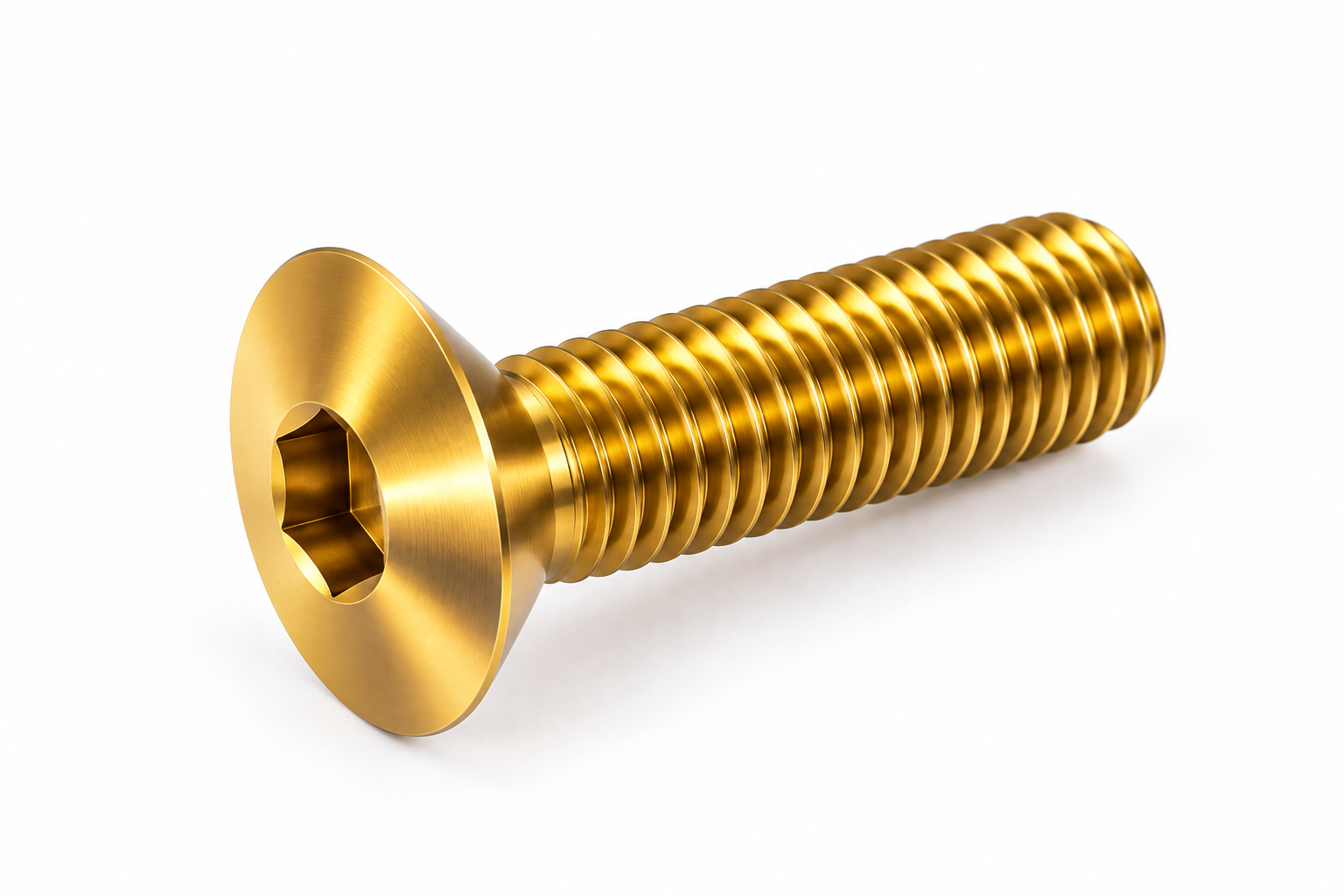 Anodized Titanium Countersunk Screw