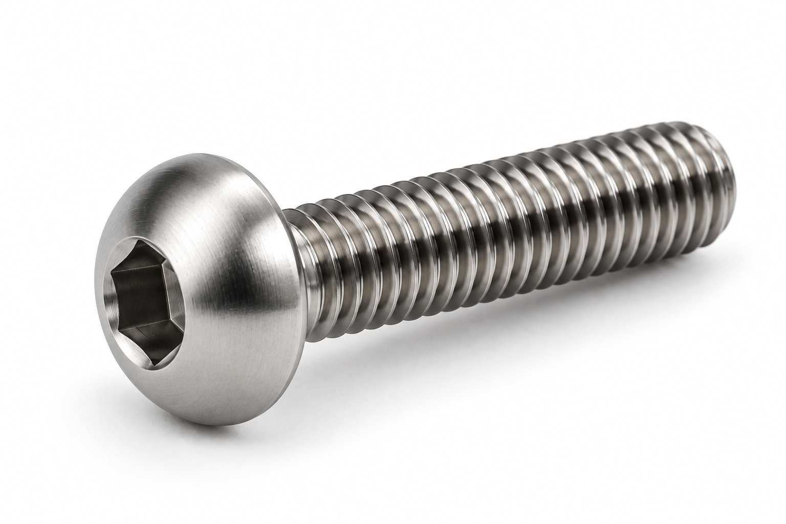 Titanium button head socket bolt for industrial fastening