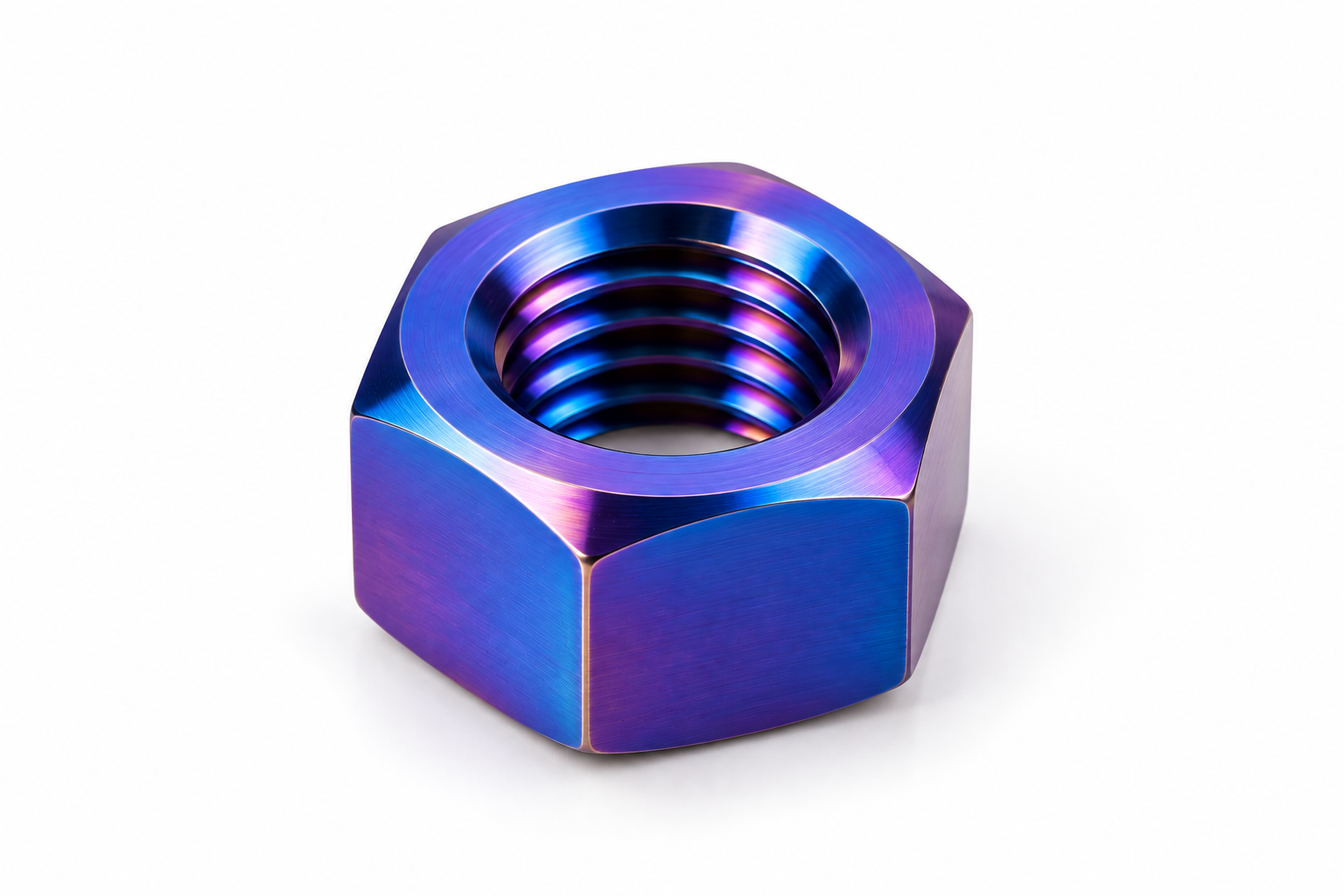 Anodized Titanium Hex Nut