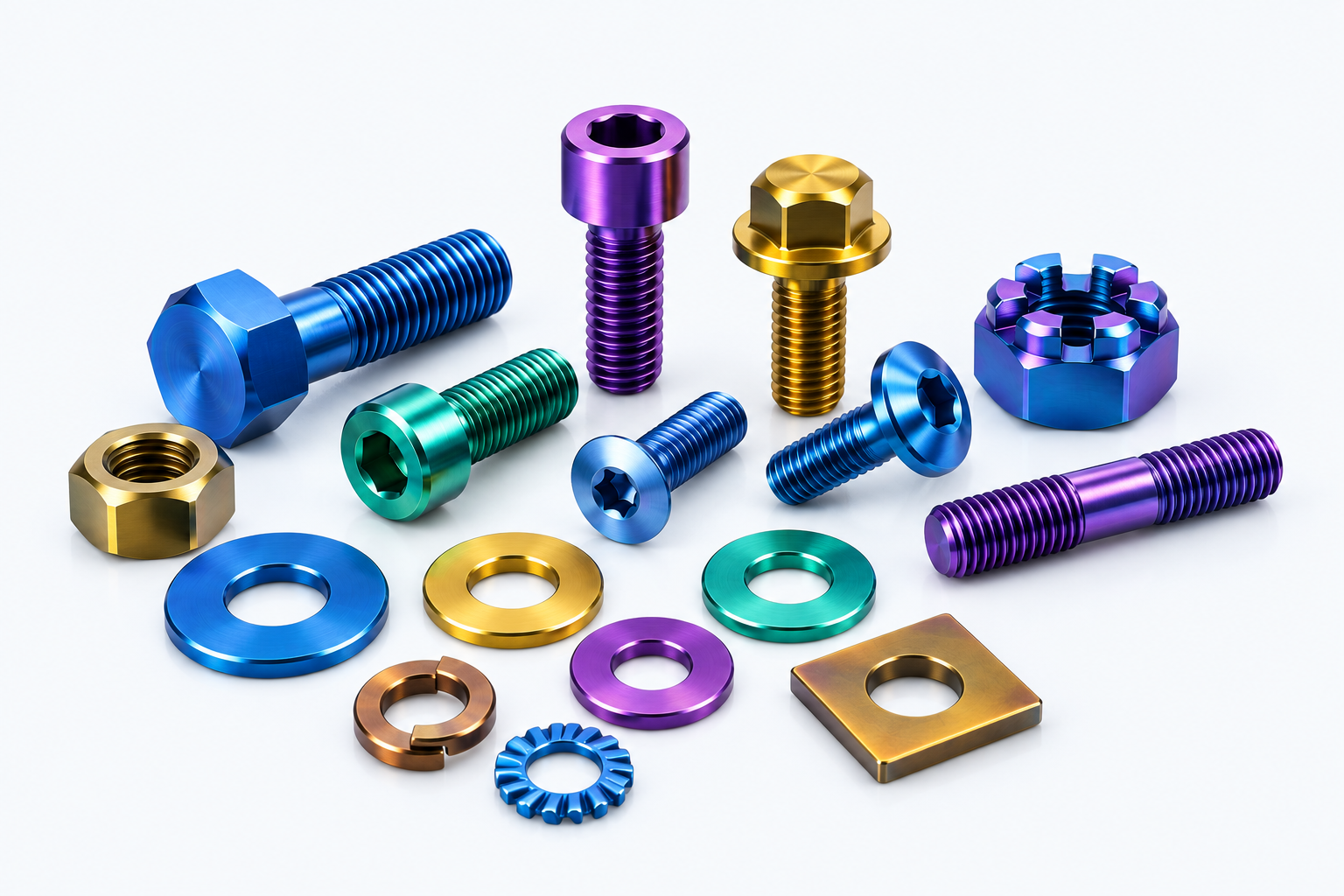 Anodized Titanium Fasteners