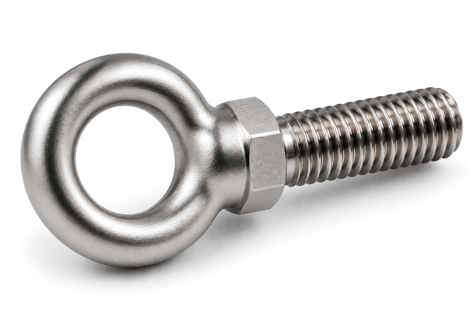 Titanium eye bolt for industrial fastening and lifting applications