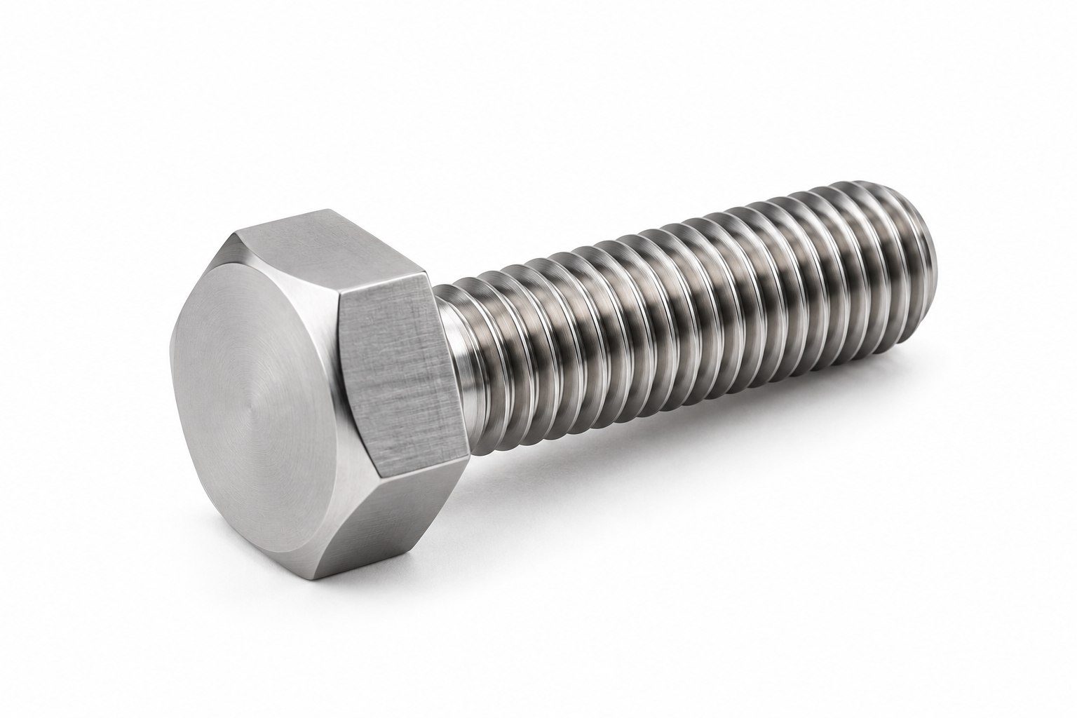 Titanium hex bolt for industrial fastening applications