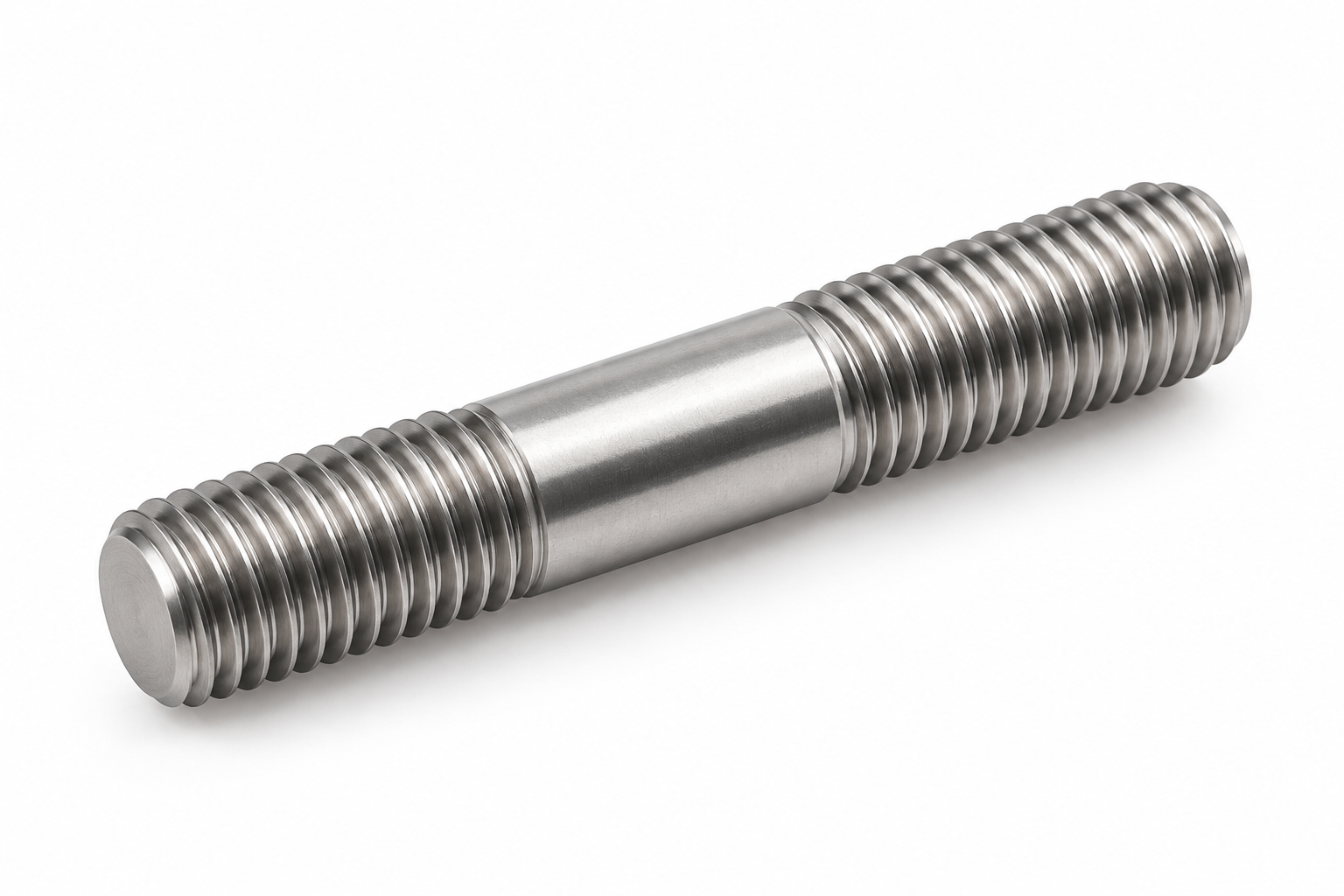 Titanium double end stud bolt for industrial fastening