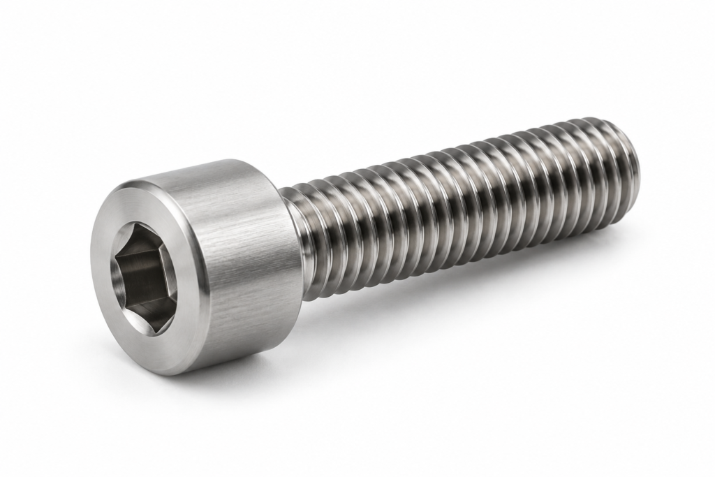 Titanium socket head cap bolt for industrial fastening