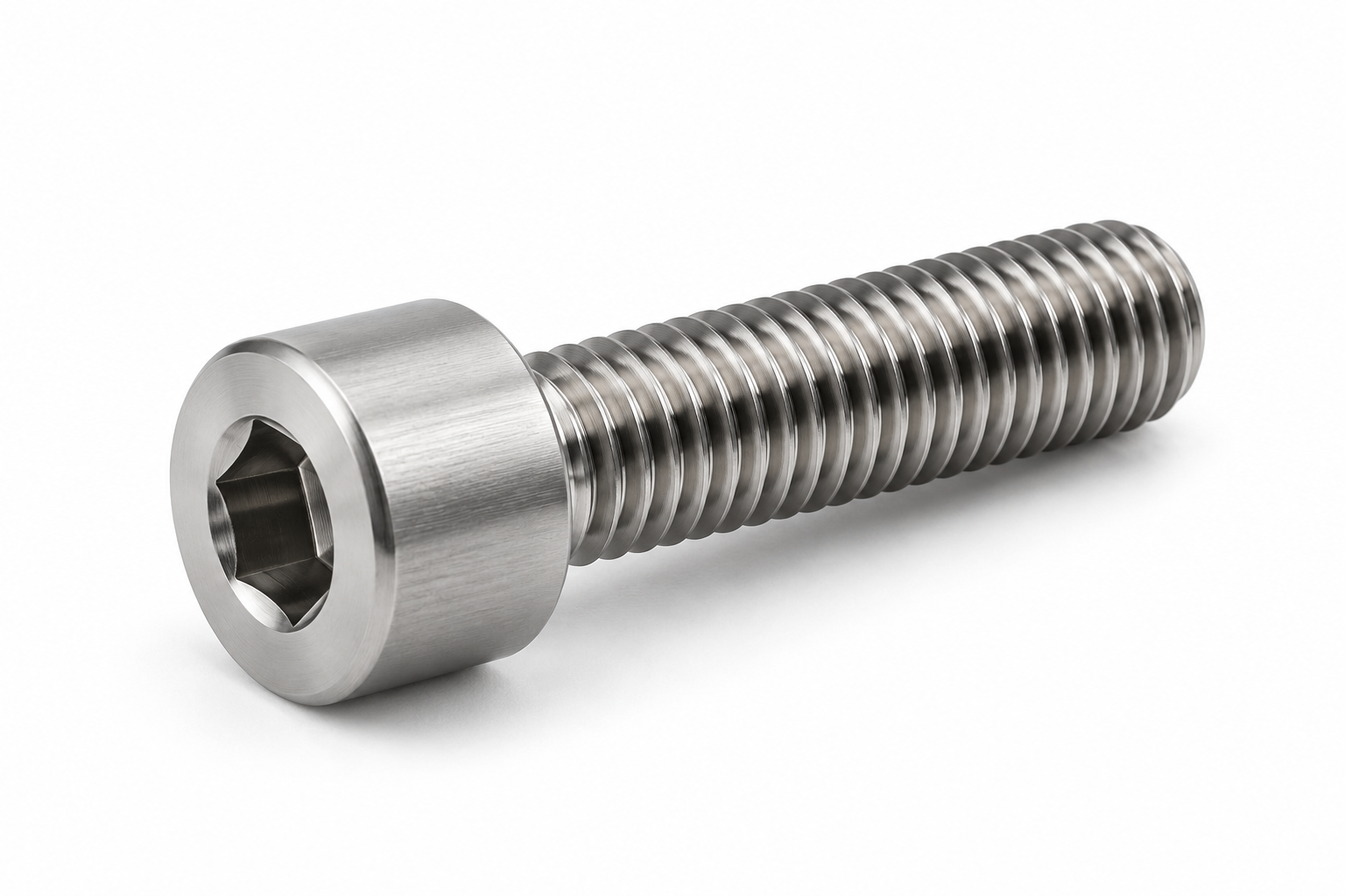 Titanium socket head cap bolt for industrial fastening